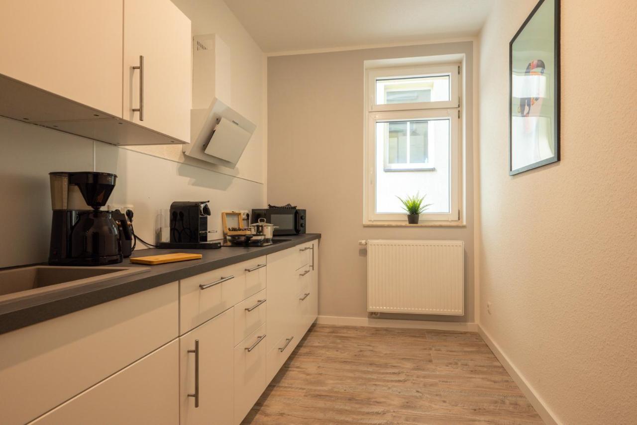 Maremar - Design Apartment - Luxus Boxspringbett - Zentral - Kueche - Arbeitsplatz - Highspeed Wlan Gera Exteriér fotografie